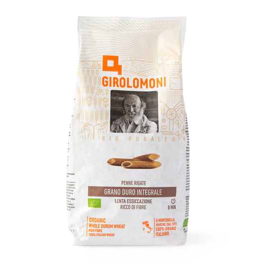 260109 Těstoviny penne celozrnné semolinové 500 g BIO    GIROLOMONI-2