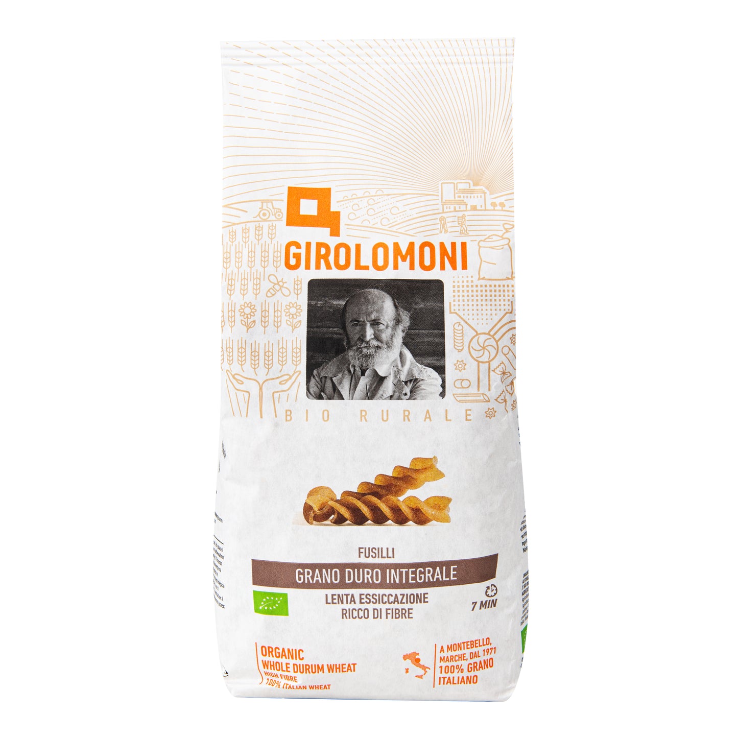 260110 Těstoviny fusilli celozrnné semolinové 500 g BIO    GIROLOMONI-2