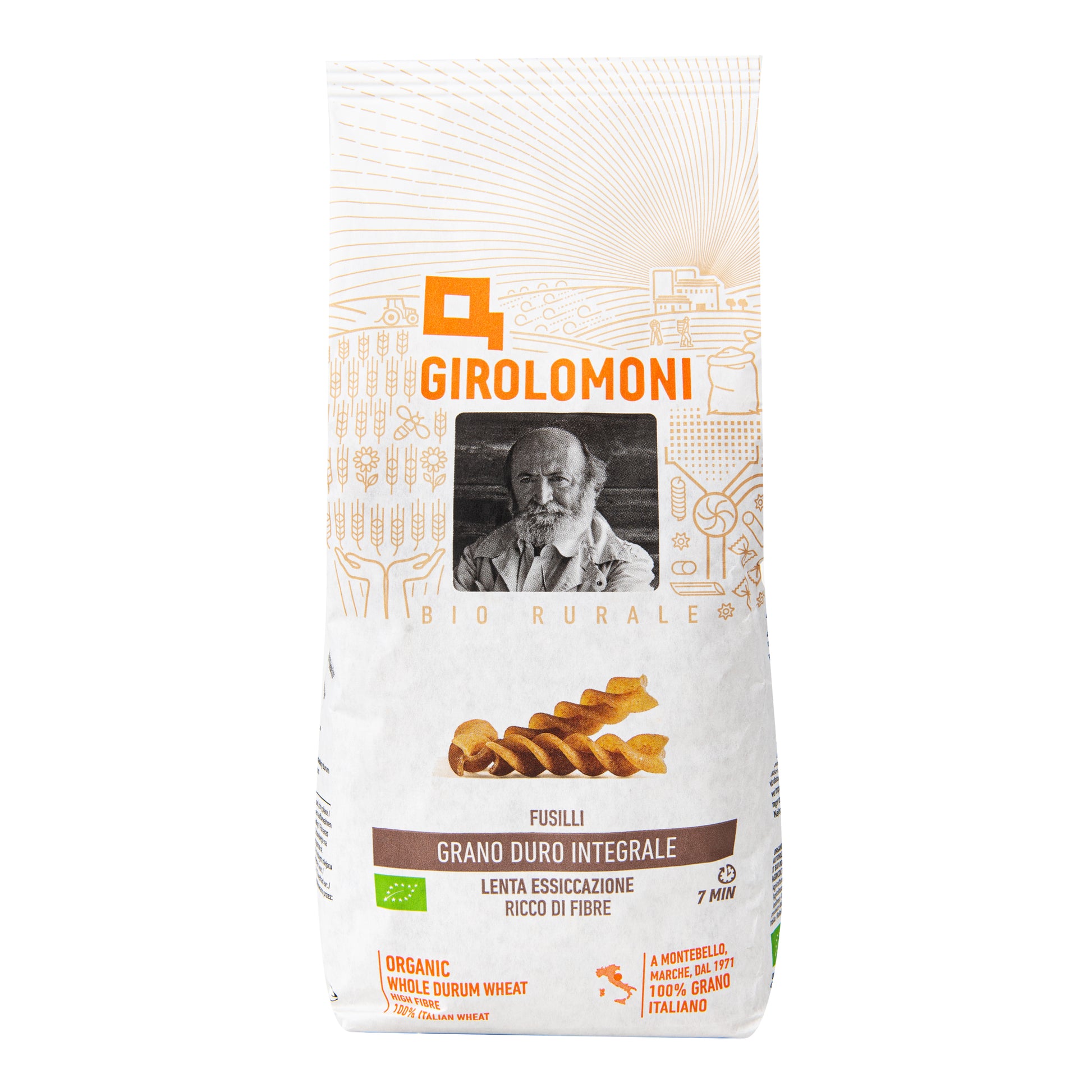260110 Těstoviny fusilli celozrnné semolinové 500 g BIO    GIROLOMONI-2