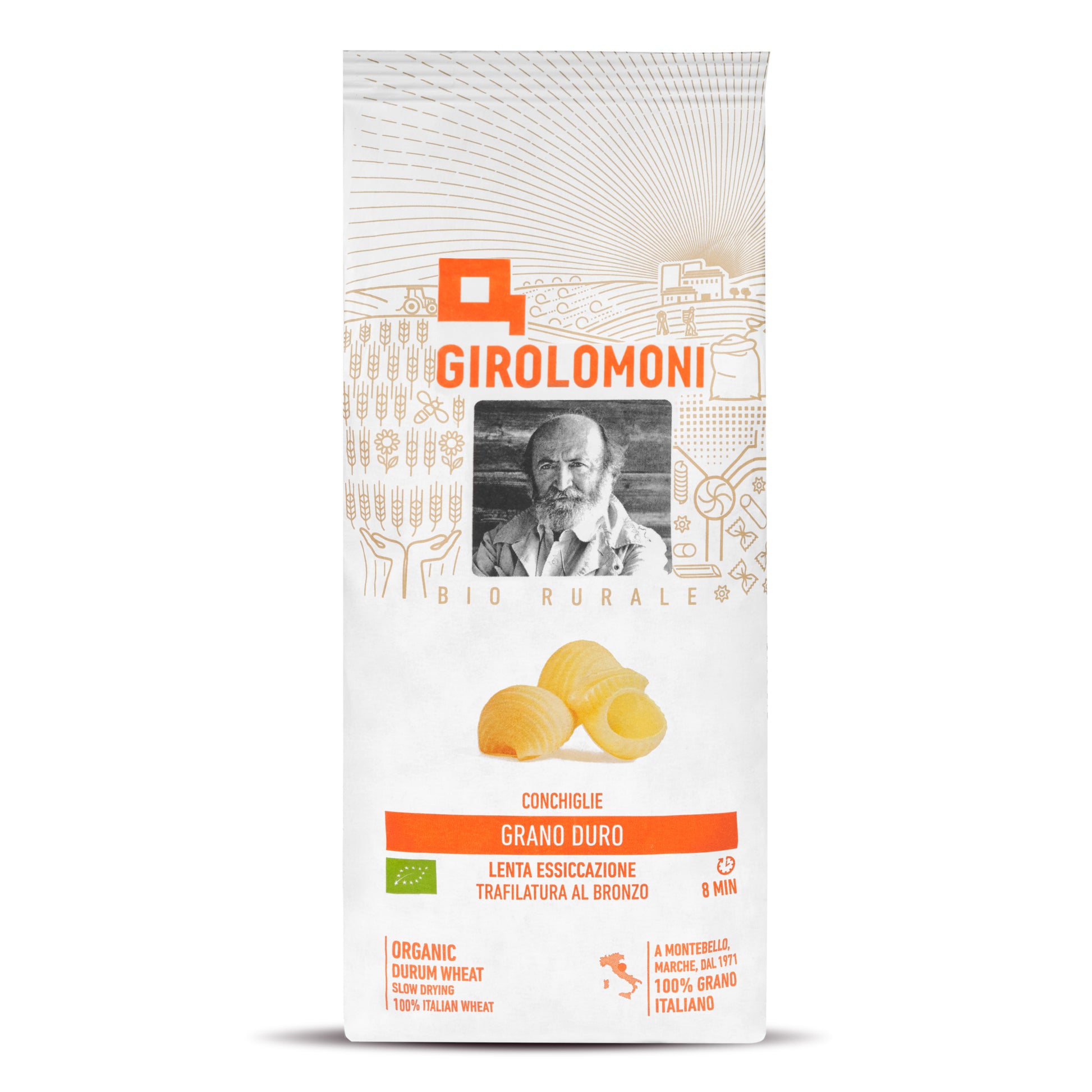 260145 Těstoviny conchiglie semolinové  500 g BIO   GIROLOMONI-1