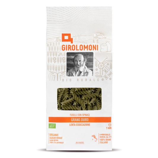 260154 Těstoviny fusilli semolinové se špenátem 500 g BIO   GIROLOMONI-1