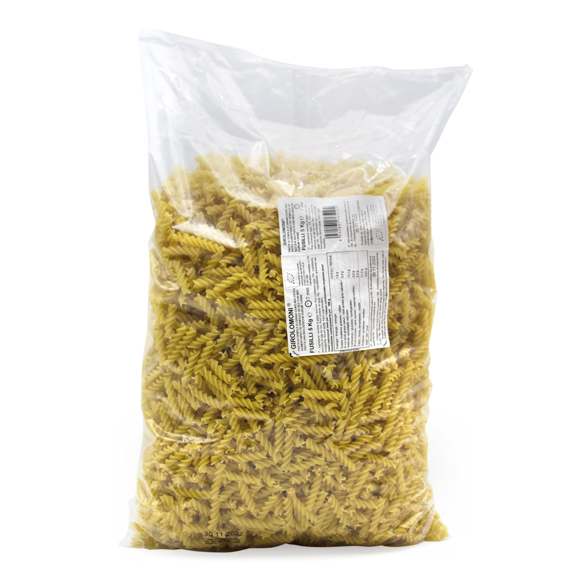 260157 Těstoviny fusilli semolinové  5 kg BIO   GIROLOMONI-1