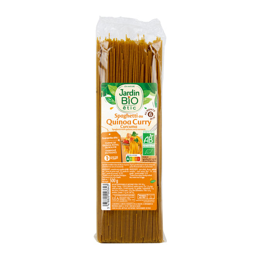 260174 Špagety s quinoovou moukou Curry 500 g BIO   JARDIN BIO  -1