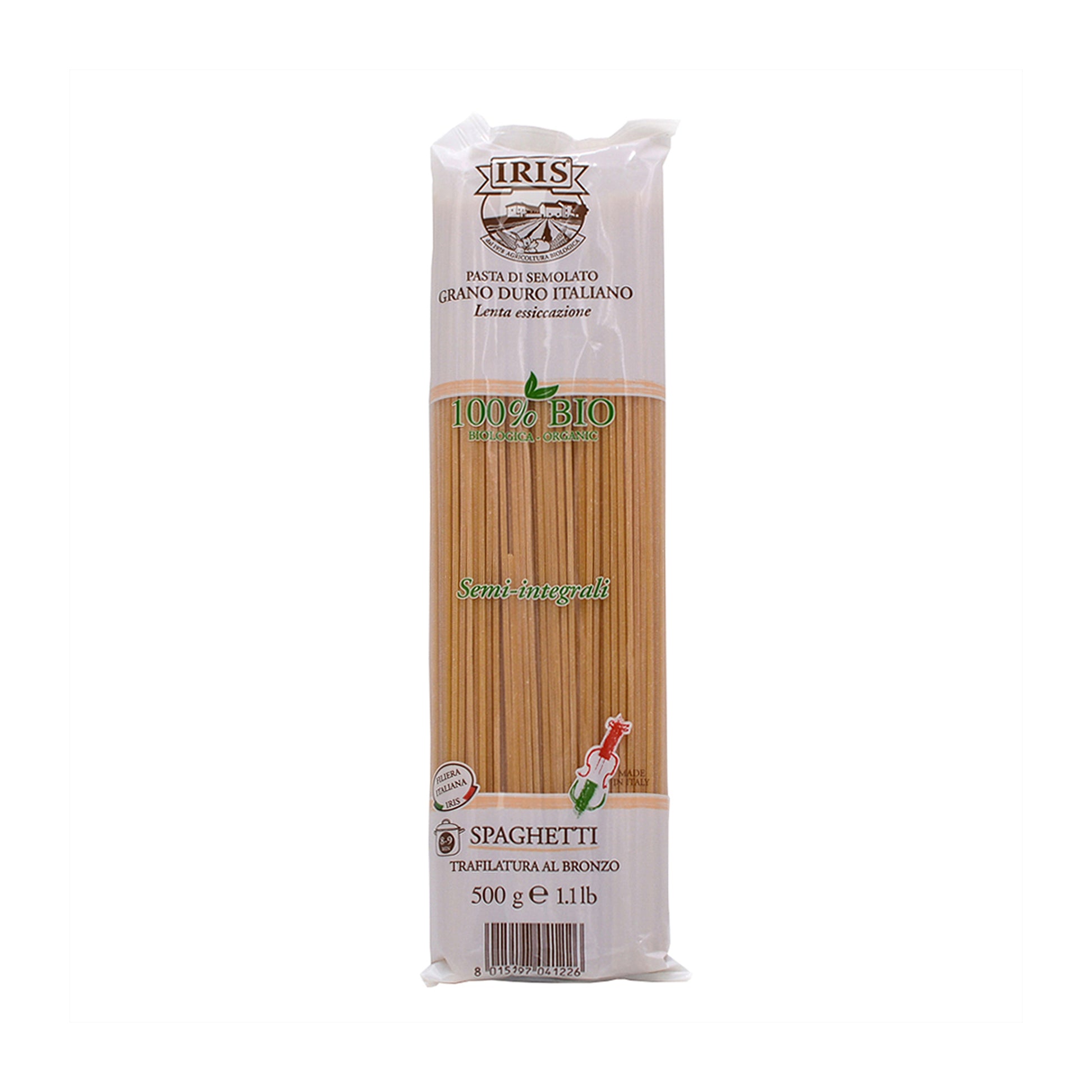 260191 Těstoviny špagety polocelozrnné 500 g BIO   IRIS-1