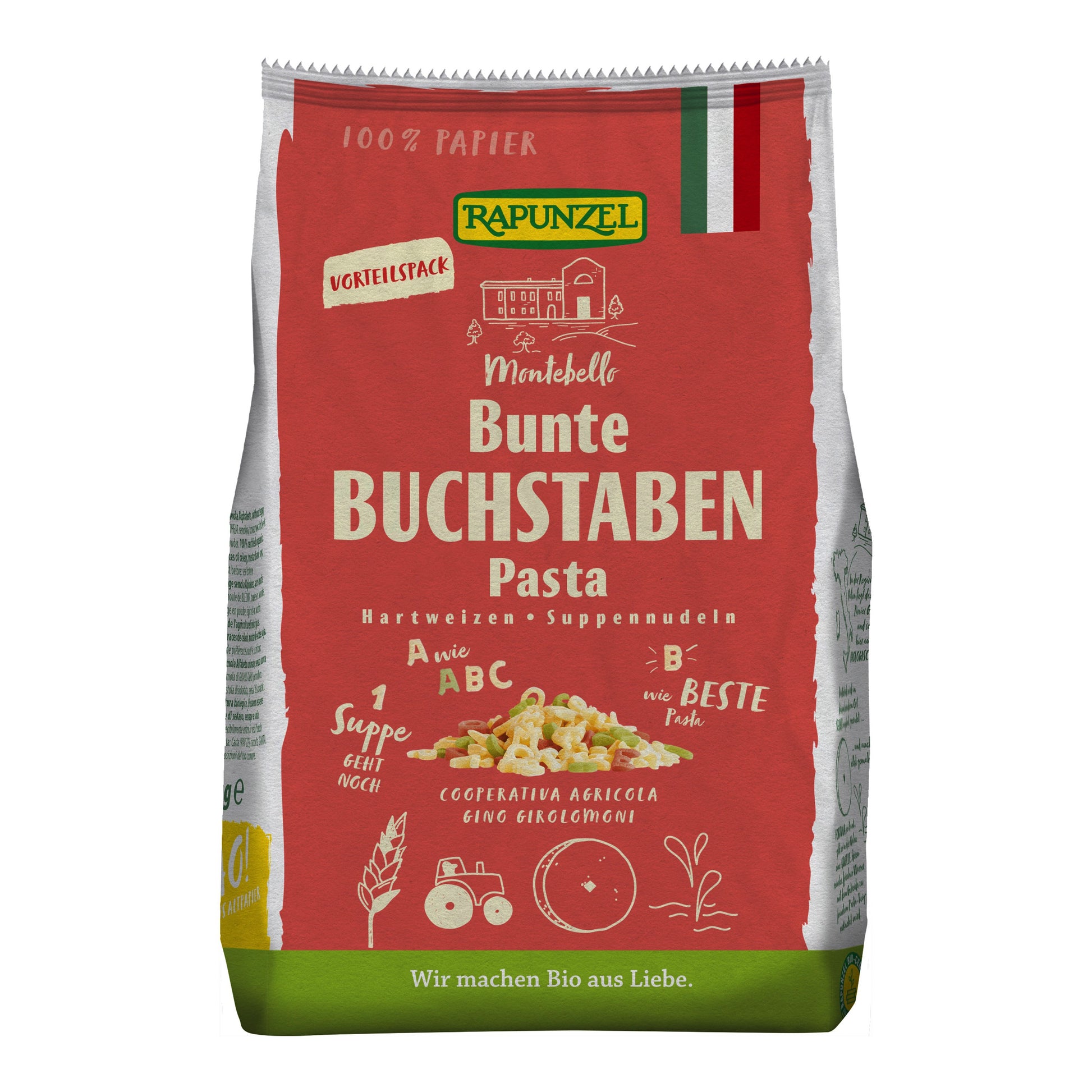 260205 Písmenka semolina barevná 500 g BIO   RAPUNZEL-1