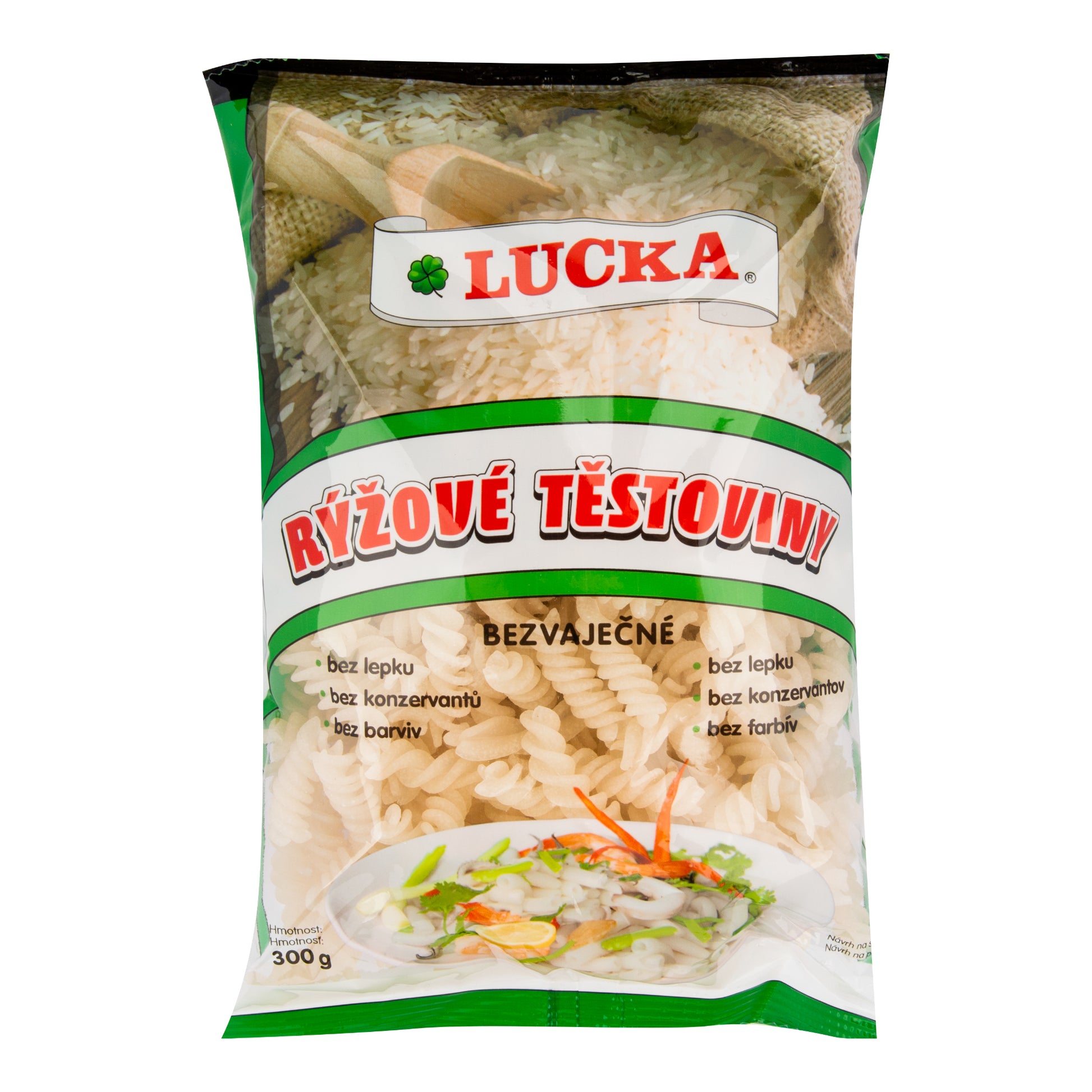 263013 Těstoviny vřetena rýžové bezlepkové 300 g   LUCKA-1