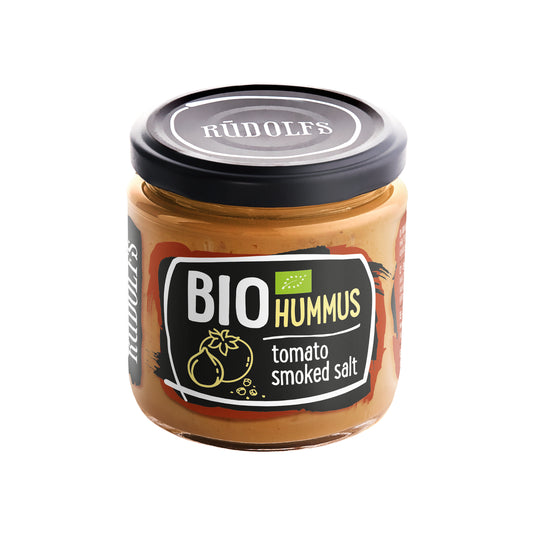 310040 Hummus - pomazánka cizrnová s rajčaty a uzenou solí 180 g BIO RUDOLFS-1