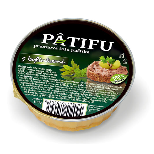 312025 Paštika PATIFU s bylinkami 100 g   VETO ECO-1