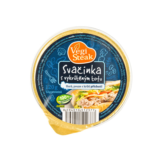 312052 VegiSteak pomazánka Svačinka s vykrůtěným tofu 120 g   VETO ECO-1