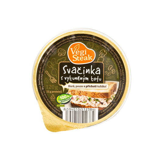 312053 VegiSteak pomazánka Svačinka s vytuněným tofu 120 g   VETO ECO-1