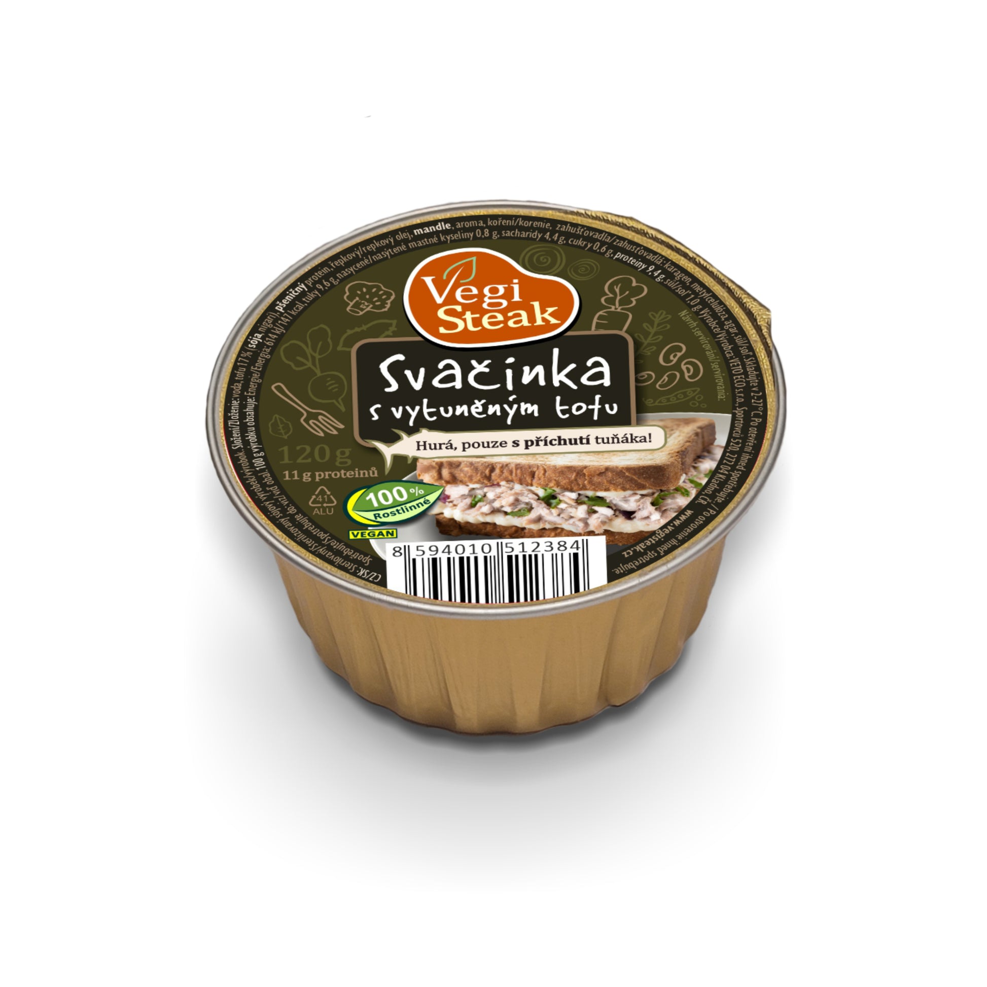 312053 Vegi steak svačinka s vytuněným tofu 120 g   VETO ECO-2