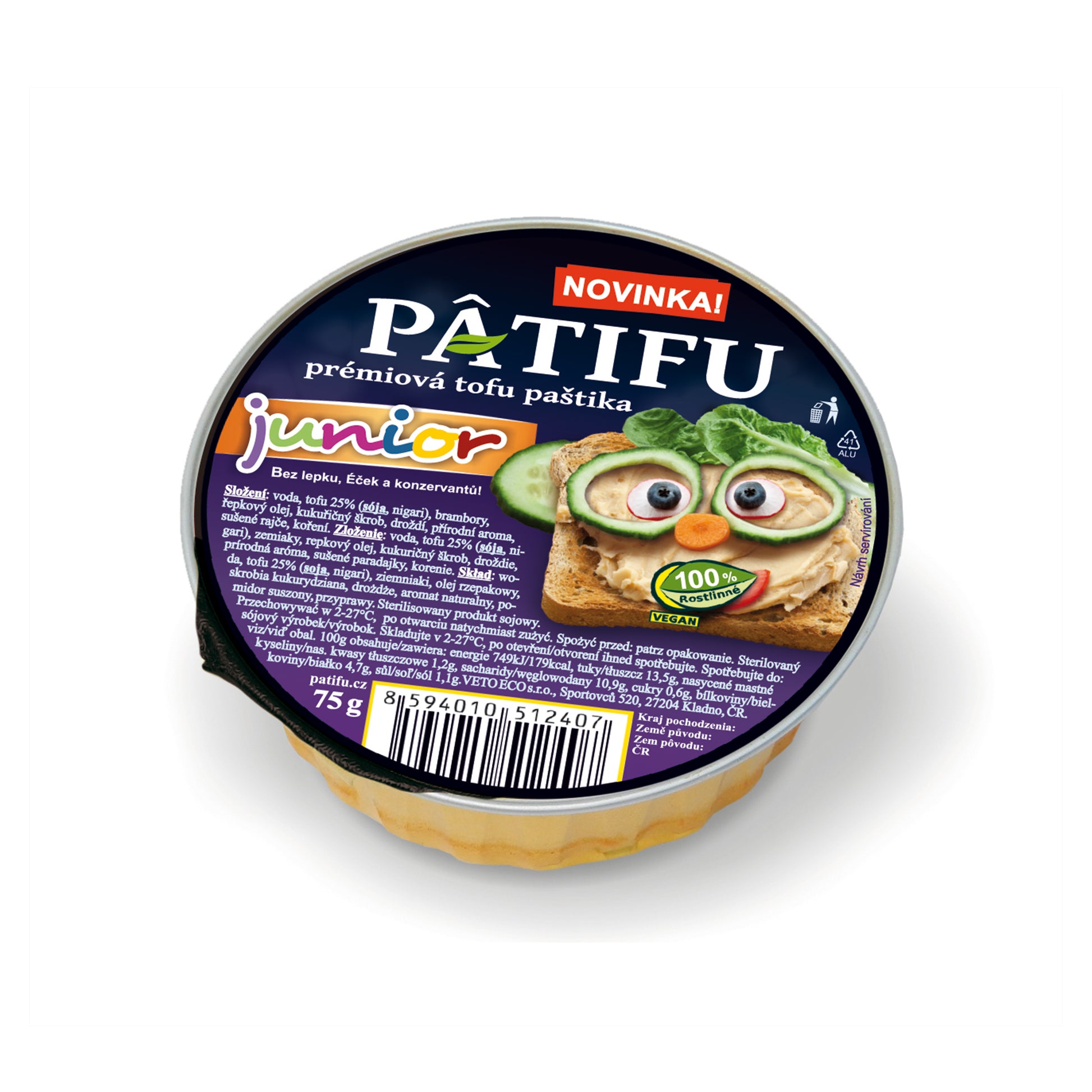 312055 Paštika PATIFU junior 75 g   VETO ECO-1