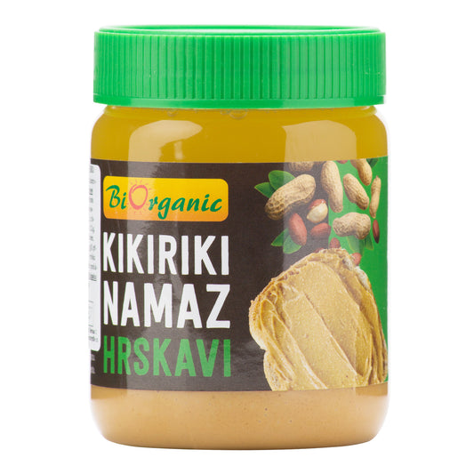 321015 Krém arašídový s kousky 340 g BIO   BIORGANIC-1
