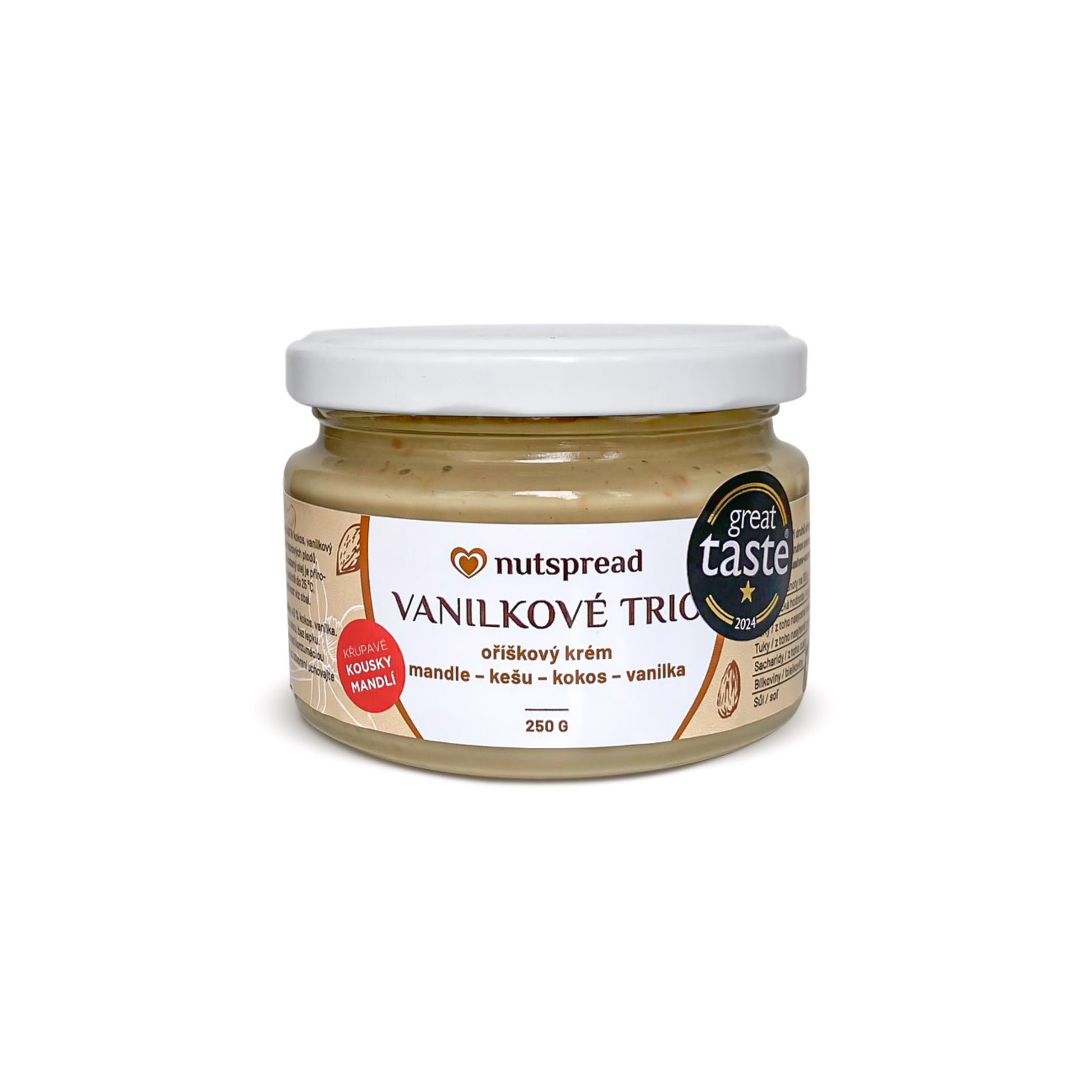 323015 Krém Vanilkové Trio 250 g   NUTSPREAD-1