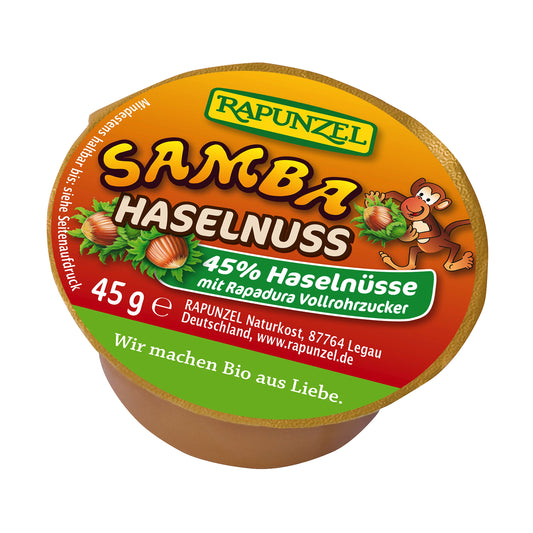 325358 Pomazánka oříšková SAMBA mini 45 g BIO   RAPUNZEL-1