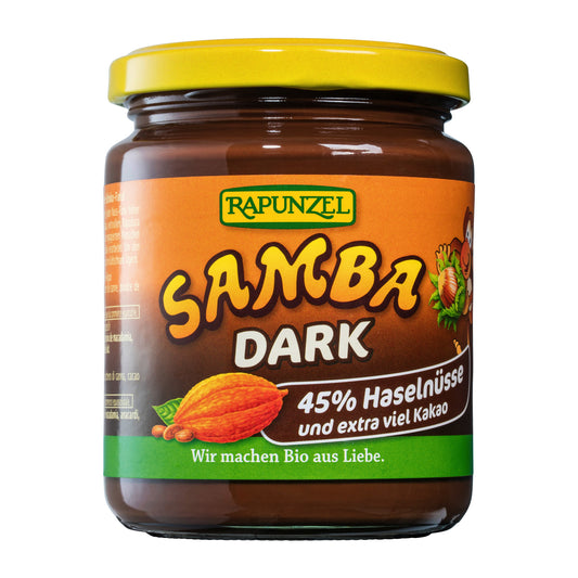 325360 Pomazánka oříšková SAMBA dark 250 g BIO   RAPUNZEL-1