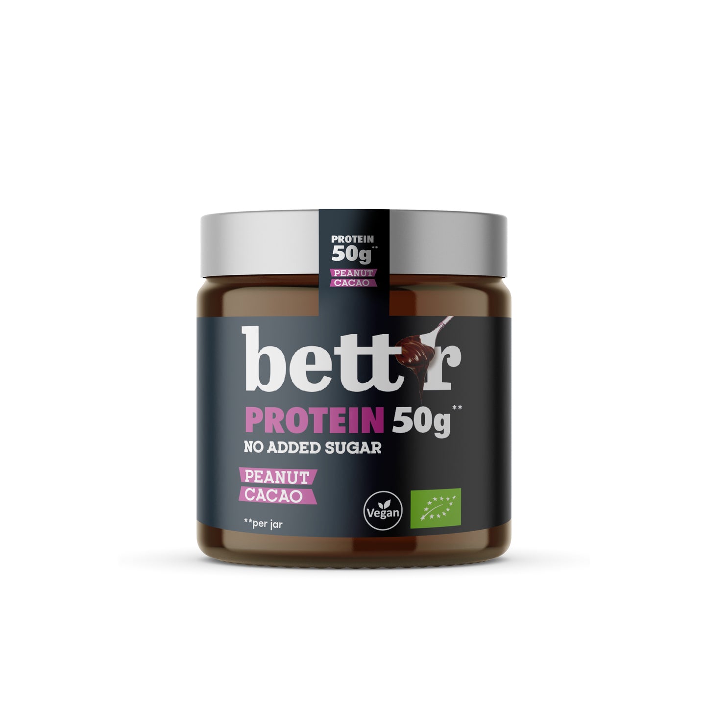 325373 Pomazánka proteinová arašídy a kakao bez přidaného cukru 250 g BIO    BETT´R-1