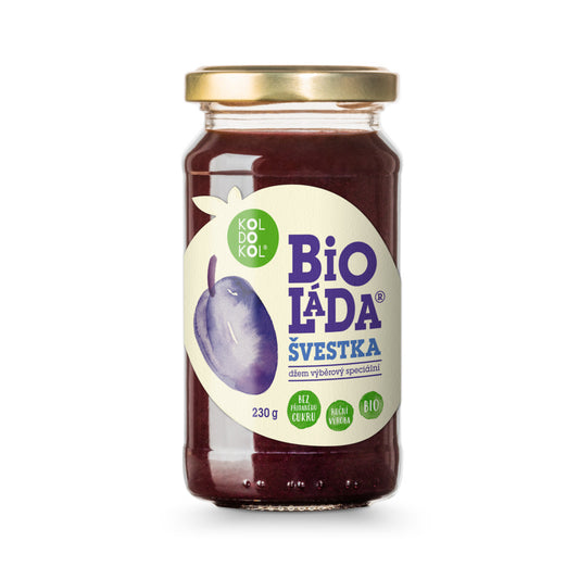 330110 Bioláda pomazánka ovocná švestka 230 g BIO   KOLDOKOL-1