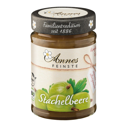 332073 Džem angreštový výběrový 225 g BIO   ANNES FEINSTE-1