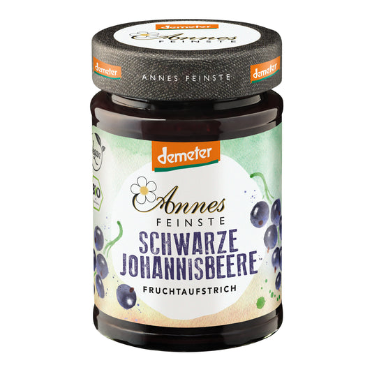 332077 Zavařenina z černého rybízu Demeter 210 g BIO   ANNES FEINSTE-1