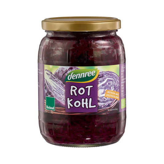 340018 Zelí červené kysané 680 g BIO   DENNREE-1