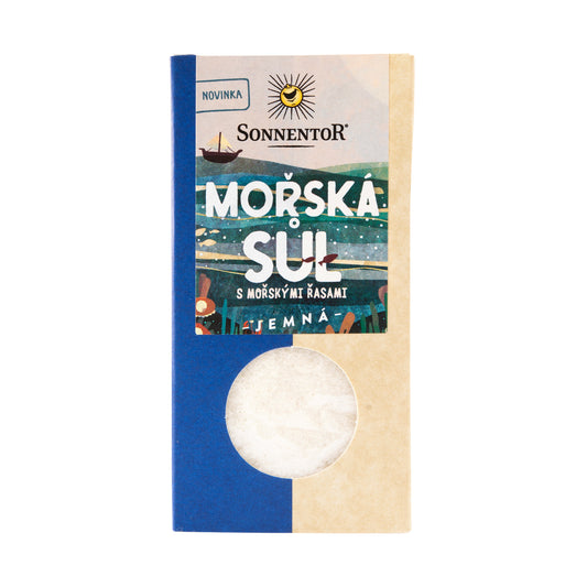 411248 Sůl mořská s mořskými řasami jemná 150 g   SONNENTOR-1