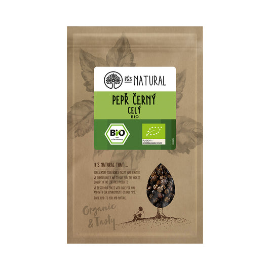 411322 Koření pepř černý celý 20 g BIO   PĚKNÝ - UNIMEX-1