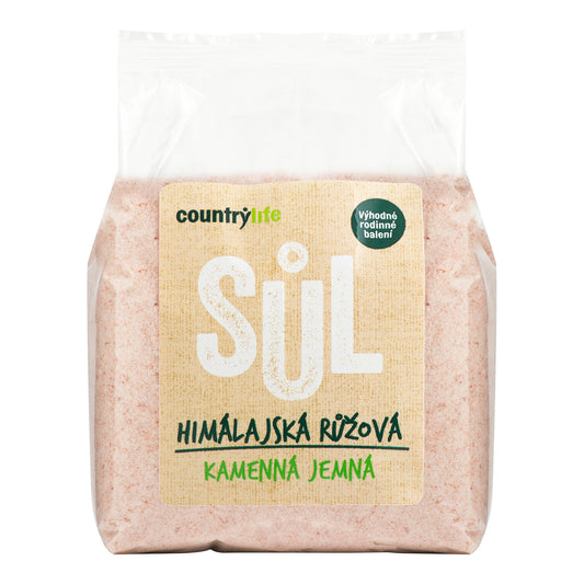 413022 Sůl himálajská růžová jemná 1 kg   COUNTRY LIFE-1