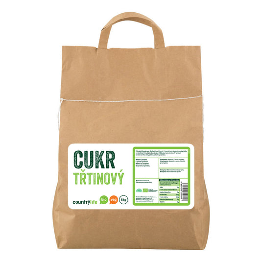 421005 Cukr třtinový 5 kg BIO   COUNTRY LIFE-1
