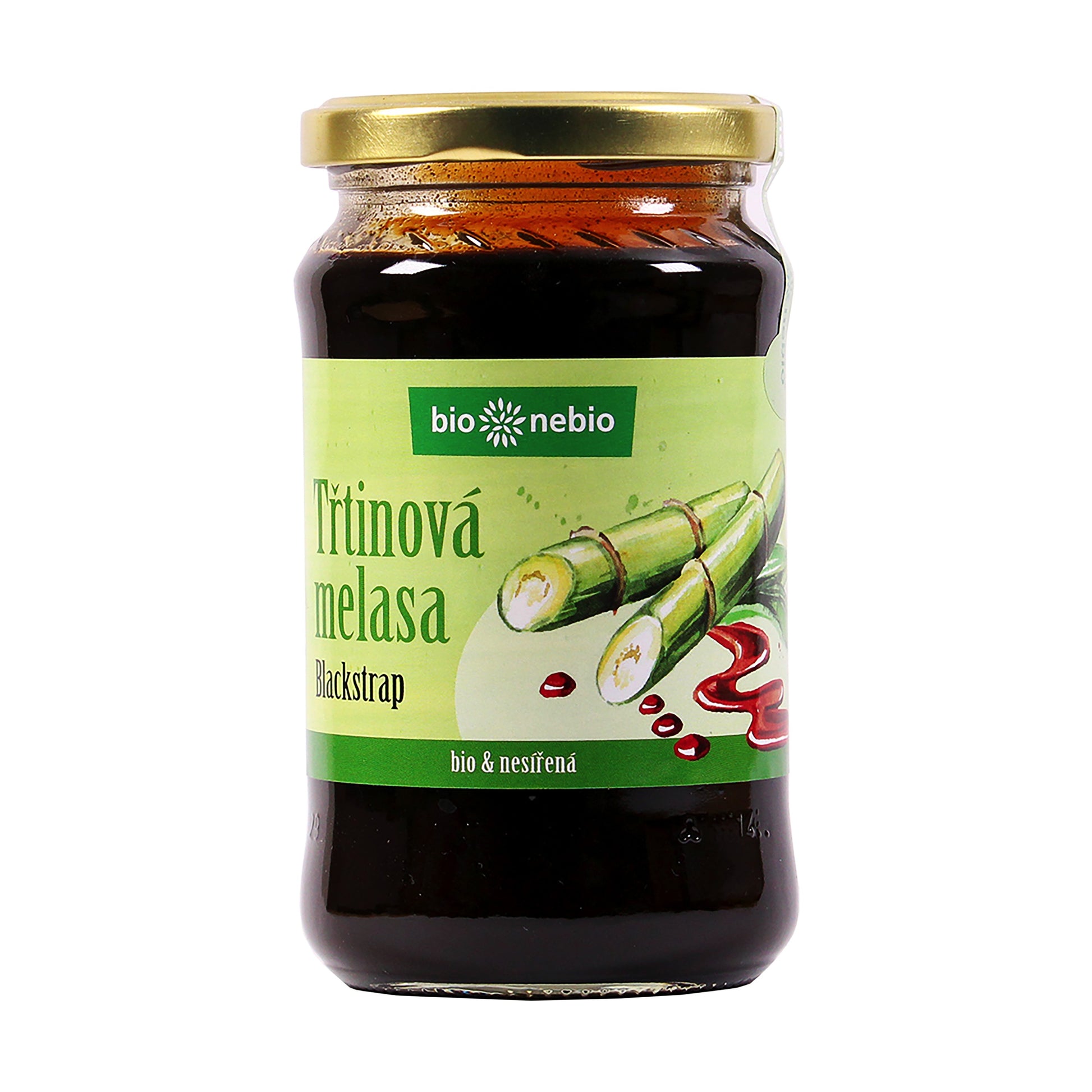 421053 Melasa třtinová nesířená 450 g BIO   BIO NEBIO-1