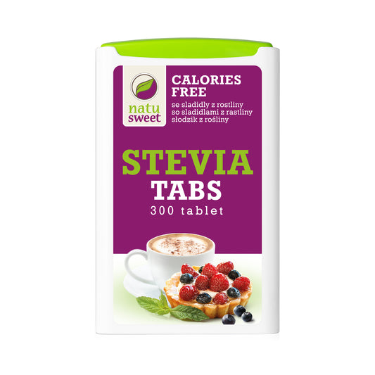 423039 Sladidlo ze stévie 300 tablet v dávkovači 18 g   NATUSWEET-1