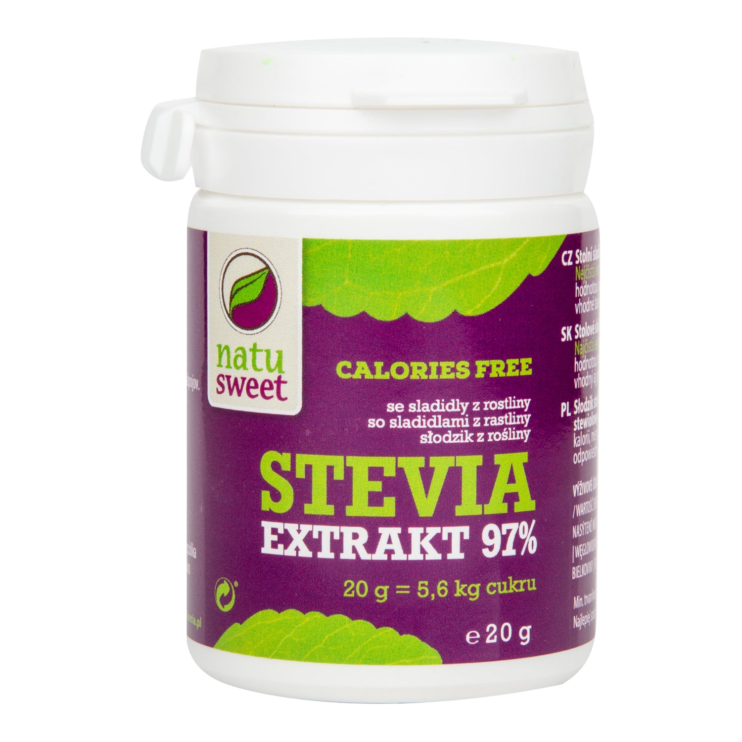 423040 Extrakt ze stévie 97 % 20 g   NATUSWEET-1
