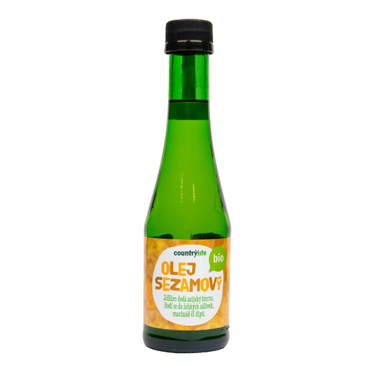 430031 Olej sezamový 200 ml BIO   COUNTRY LIFE-1