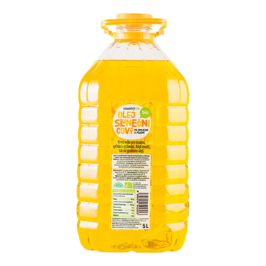 430043 Olej slunečnicový na smažení a pečení 5 l BIO   COUNTRY LIFE-1