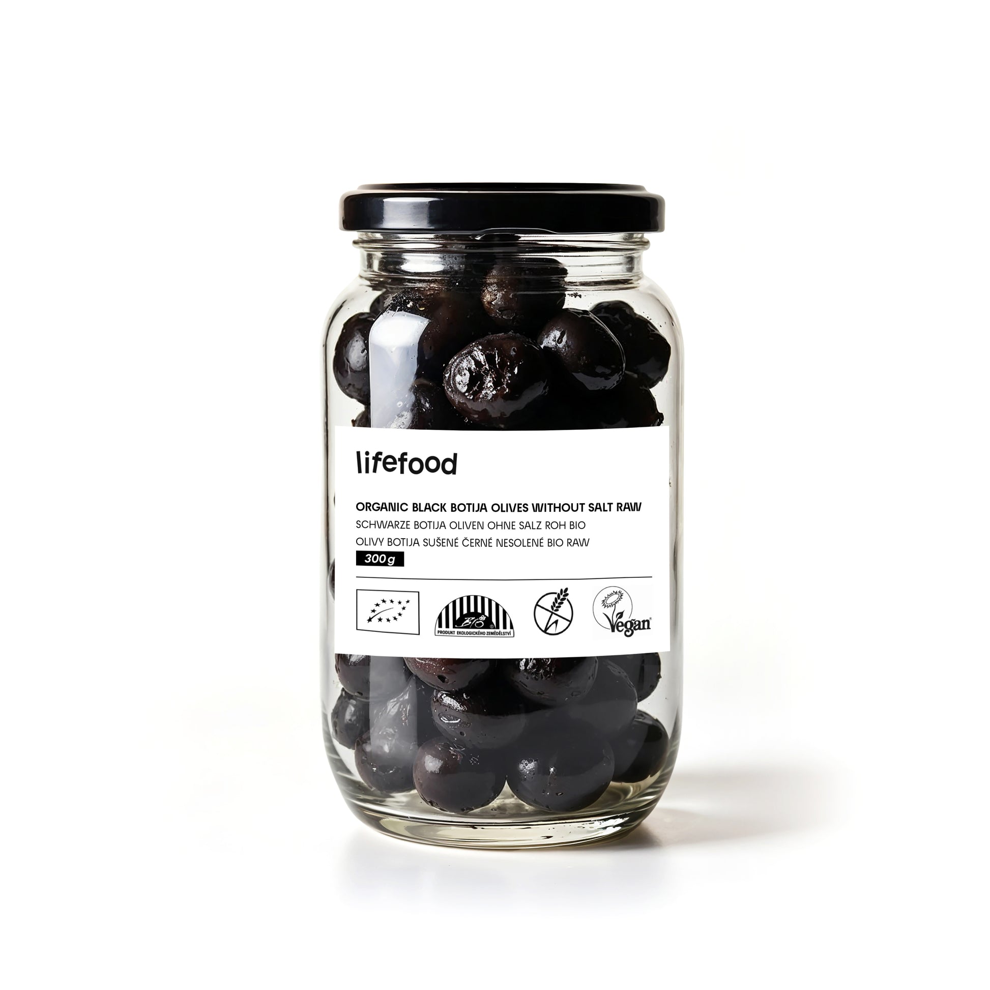 430154 Olivy Botija černé sušené nesolené raw 300 g BIO   LIFEFOOD-1