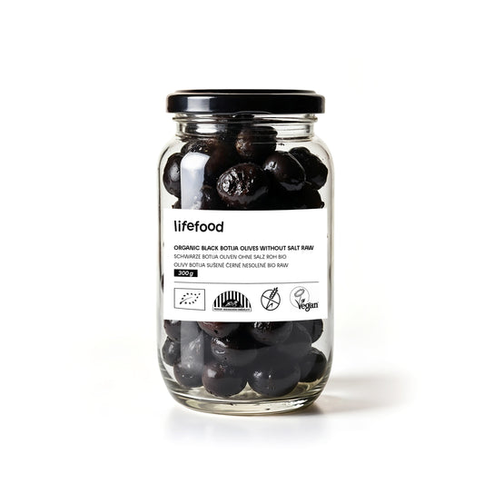 430154 Olivy Botija černé sušené nesolené raw 300 g BIO   LIFEFOOD-1