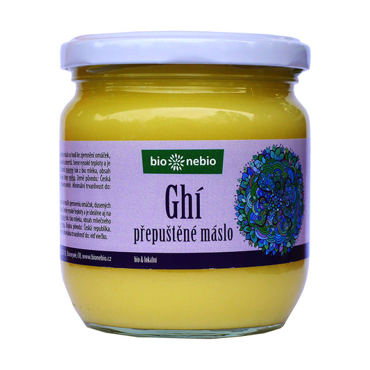 430160 Máslo přepuštěné ghí ČESKÉ 425 ml BIO   BIO NEBIO-1