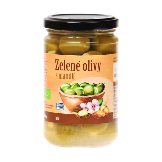 430167 Olivy zelené plněné mandlí 320 g BIO   BIO NEBIO-1