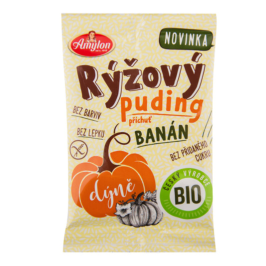 450036 Pudink rýžový s dýní a příchutí banánu bezlepkový 40 g BIO   AMYLON-1