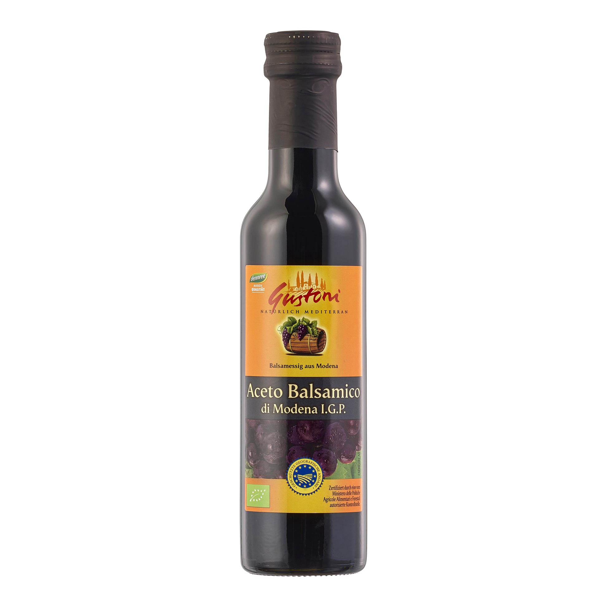 461021 Ocet balsamikový z Modeny 250 ml BIO   DENNREE-1