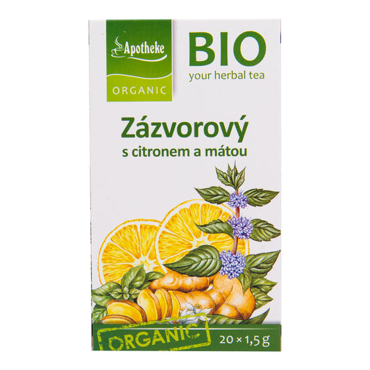 510106 Čaj Zázvorový s citronem a mátou 30 g BIO   MEDIATE-1