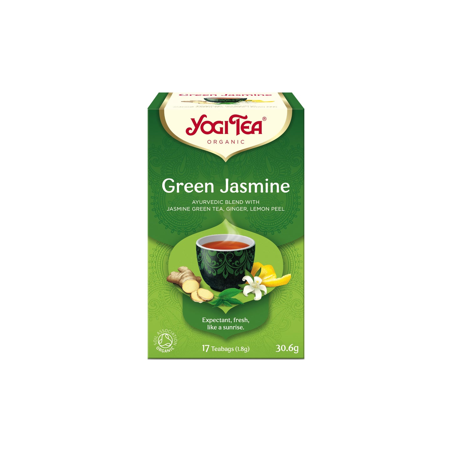 510564 Čaj Zelený jasmín 17 sáčků 30,6 g BIO   YOGI TEA-1