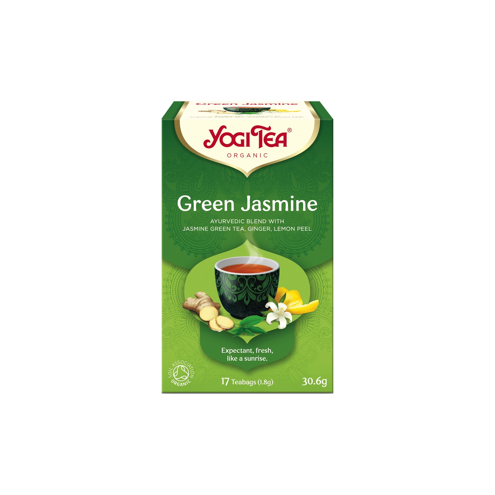 510564 Čaj Zelený jasmín 17 sáčků 30,6 g BIO   YOGI TEA-1