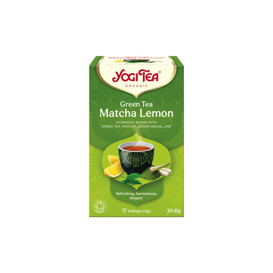 510565 Čaj Zelený čaj Matcha citrón 17 sáčků 30,6 g BIO   YOGI TEA-1