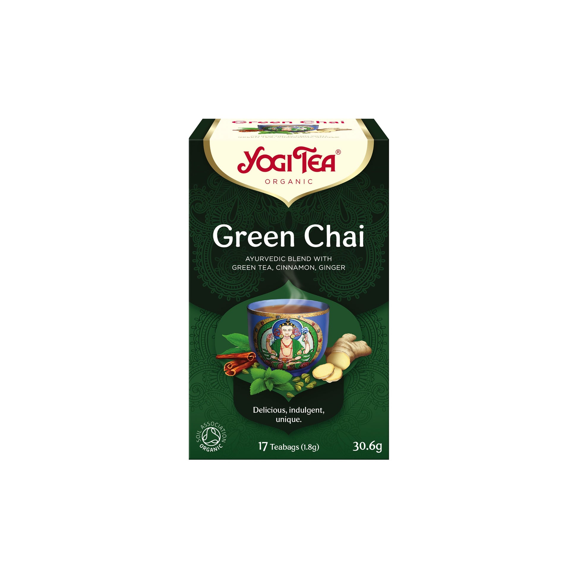 510569 Čaj Zelený chai 17 sáčků 30,6 g BIO   YOGI TEA-1