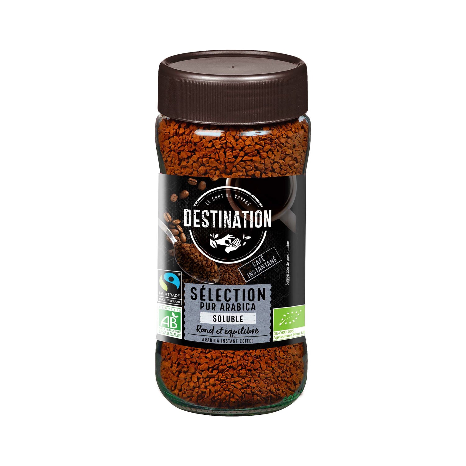 520054 Káva instantní 100 % Arabika 100 g BIO   DESTINATION-1