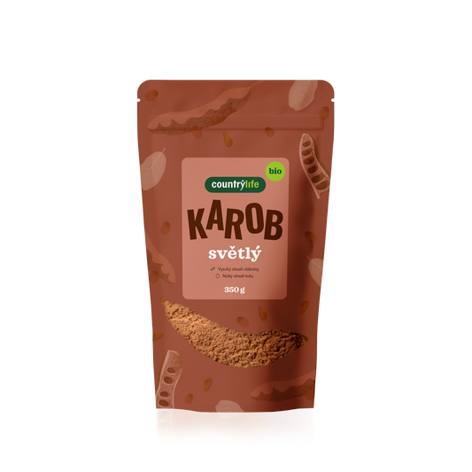521022 Karobový prášek světlý 350 g BIO   COUNTRY LIFE-1