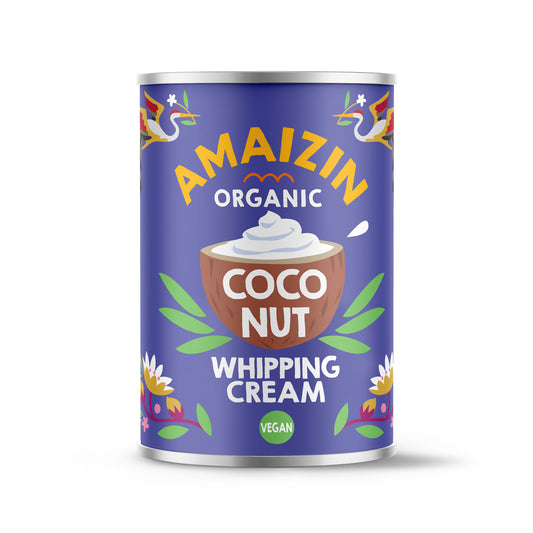530048 Krém kokosový ke šlehání 30 % tuku 400 ml BIO   AMAIZIN-1