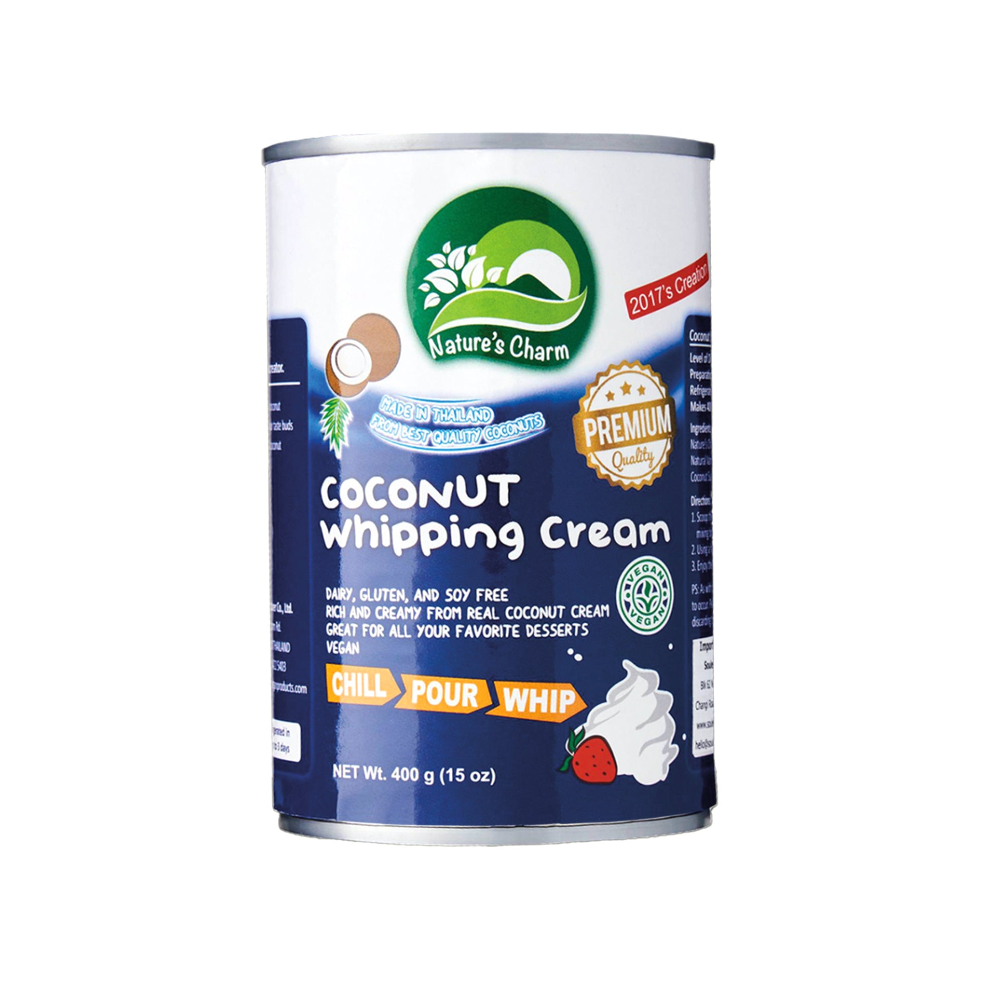 530069 Krém kokosový na šlehání 400 ml   NATURE'S CHARM-1