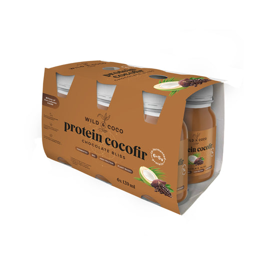 530092 Nápoj kokosový Protein Cocofir Chocolate Bliss 6 x 120 ml BIO   WILD & COCO-1